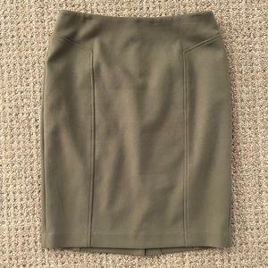 Olive Green Halogen Pencil Skirt